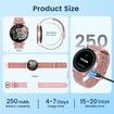 Smartwatch Womens Touchscreen Call Fitness Tracker Sleep Monitor 100 Sports Modes Android iOS 1.43inch Pink Heart Rate Waterproof