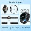 Smartwatch for Men 1.43" Touchscreen Smart Watch Answer/Make Call with Sleep Monitor 100+ Sports Modes Fitness Tracker for Android iOS(1Pack-Black)
