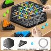 Chain Triangle Chess Triggle Game Rubber Band Set Interactive Kids Family Party Strategy Fun Educational Toy Multiplayer