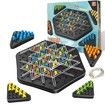 Chain Triangle Chess Triggle Game Rubber Band Set Interactive Kids Family Party Strategy Fun Educational Toy Multiplayer