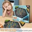 Chain Triangle Chess Triggle Game Rubber Band Set Interactive Kids Family Party Strategy Fun Educational Toy Multiplayer