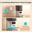 Automatic Cat Feeder with Camera 1080P Night Vision Smart Pet Feeder for Cats Dogs 6L Remote Control App Audio