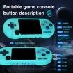 Retro Handheld Game Console, Game Console 11000 Games, SF2000 3.0in IPS Screen Wireless Stick Game Station, Support TV & Multi-Language (Blue)
