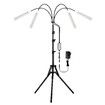 LED Plant Grow Light Full Spectrum Indoor Flower Growing Lamp 4 Heads 420 LEDs Rotatable Adjustable Tripod Stand Auto Timer