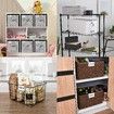 Basket Labels Clip On,50PCS Clear Plastic Bin Clip Labels,Wire Shelf Price Labels,Merchandise Sign Display Holder,50PCS 6X4CM Label Inserts Included
