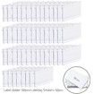 Basket Labels Clip On,50PCS Clear Plastic Bin Clip Labels,Wire Shelf Price Labels,Merchandise Sign Display Holder,50PCS 6X4CM Label Inserts Included