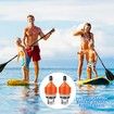 2 Pieces Inflatable Boat SUP Pump Adaptor Air Pump Converter Air Valve Adapter Conventional Air Pump Adapter Pumping Head Connector for Inflatable Kayak Stand Up Paddle Board (Orange)
