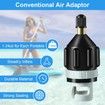 2Pcs Inflatable Boat SUP Pump Adapter,Premium Conventional Air Adapter,Sturdy SUP Air Adapter,Quickly Inflation and Strong Sealing SUP Pump Adapter (Black)