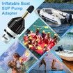2Pcs Inflatable Boat SUP Pump Adapter,Premium Conventional Air Adapter,Sturdy SUP Air Adapter,Quickly Inflation and Strong Sealing SUP Pump Adapter (Black)
