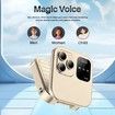 Foldable Mobile Phone for Elderly People Fm Radio Magic Voice Blacklist Speed Dial Vibration 2sim Card for Seniors Easy To Use Color Blue