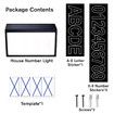 Solar House Number Light Address Sign LED Illumination Sensor Outdoor Lamp Waterproof Wall Fence Outside Door Name Plaque