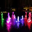 Solar RGB Pond Light 2 Headlights Outdoor Landscape Spotlight Pool Fish Tank Underwater Fountain Lamp Waterproof Multicolours