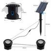 Solar RGB Pond Light 2 Headlights Outdoor Landscape Spotlight Pool Fish Tank Underwater Fountain Lamp Waterproof Multicolours