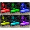 Solar Outdoor Pond Light 5 Head RGB Spotlight Landscape Fish Tank Pool Fountain Submersible Lamp Multicolours Waterproof