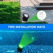 Solar Outdoor Pond Light 5 Head RGB Spotlight Landscape Fish Tank Pool Fountain Submersible Lamp Multicolours Waterproof