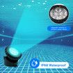 Solar Outdoor Pond Light 5 Head RGB Spotlight Landscape Fish Tank Pool Fountain Submersible Lamp Multicolours Waterproof