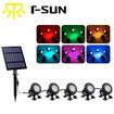 Solar Outdoor Light 5 Heads RGB Pond Landscape Garden Fish Tank Pool Spotlight Underwater Aquarium Waterproof LED Multicolours