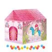 Kids Play Tents 50 color Balls Fairy Playhouse Unicorn Tent Gift Toys for Girls Children Play House (Pink)