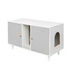 Cat Litter Box Enclosure 3in1 Bed House Kitty Cave Storage Cabinet Pet Toilet Console Table Modern Furniture