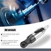 Square Drive Pneumatic Wrench Straight Shank Air Ratchet Wrench for Machinery Manufacturing and Automotive Industries, 1/4 inch