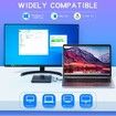 External CD DVD Drive 7 in 1 CD/DVD Burner USB 3.0 with 4 USB Ports and 2 TF/SD Card Slots Optical Disk Drive for Laptop Mac