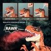 Remote Control T-rex Large Toy for Boys 4-8 Years, Realistic Tyrannosaurus with Water Mist, Light, Roars, Electric Dino Birthday Gift for Kids (Brown)