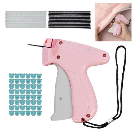 Stitchy Gun for Clothing,Stitchy Quick Clothing Fixer,Mini Quick Repair Garment Sewing Machine,Handheld Sewing Machine Instant Button Garment Connector (Pink-1PC)