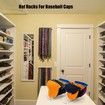 Hat Stand for Baseball Caps,2 Pcs No Install Acrylic Hat Organizer for 14 Baseball Caps,Hat Racks for Baseball Caps Display and Organizer for Bedroom,Closet,Dresser,Office (clear*2)