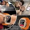 Smart Watch (Dial/Call) Outdoor Sports Watch for Men Waterproof Smartwatches 1.91 Super Large HD Touch Screen Sleep Monitor Bluetooth Call for iOS Android Phone-Orange