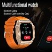 Smart Watch (Dial/Call) Outdoor Sports Watch for Men Waterproof Smartwatches 1.91 Super Large HD Touch Screen Sleep Monitor Bluetooth Call for iOS Android Phone-Orange