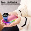 2 in 1 Electric Hand Warmers Rechargeable 10000mAh Power Bank, Winter Hot Hands Heat Pocket Heater, Double-Sided Heating Color Rose Pink