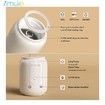 Portable Bottle Warmer with 3 Adapters, Fast Heating Rechargeable Travel Bottle Warmer with Temperature Control, Cordless Bottle Warmer, Not including Bottle