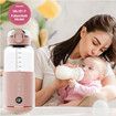 Milk Bottle Warmer Wireless LED Temp Control Water Feeding On The Go Baby Care Essential Portable Travel Not Including Bottles