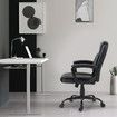 NEADER Ergonomic Office Chair Computer Study Executive Desk Armchair Home Work Reclining Adjustable Swivel Recliner PU Black