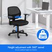 NEADER Mesh Office Desk Chair Ergonomic Armchair Study Executive Computer Home Work Reclining Adjustable Swivel Recliner Black