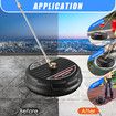 High Pressure Washer Surface Cleaner 15 Inch Concrete Driveway Scrubber 4000PSI Power Jet Extension Wand Nozzle 1/4" Connector