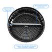 High Pressure Washer Surface Cleaner 15 Inch Concrete Driveway Scrubber 4000PSI Power Jet Extension Wand Nozzle 1/4" Connector