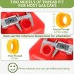 Gas Can Spout Replacement,Anti-Spill Gas Can Nozzle Replacement,2-Kit Gas Can Spouts No Leaky,Replacement Gas Can Spout with Flexible Nozzle,Gas Can Vent,Fit for Most 1/2/5/10 Gal Can