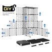 XL Cat Enclosure Cage House Metal DIY Rabbit Bunny Hutch Crate Ferret Kitten Kennel Fence Playpen Barrier Pen Habitat