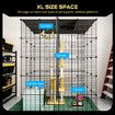 XL Cat Enclosure Cage House Metal DIY Rabbit Bunny Hutch Crate Ferret Kitten Kennel Fence Playpen Barrier Pen Habitat