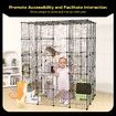 XL Cat Enclosure Cage House Metal DIY Rabbit Bunny Hutch Crate Ferret Kitten Kennel Fence Playpen Barrier Pen Habitat