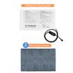 Electric Dog Cat Heater Bed Pet Kitty Heated Pad Heating Mat Puppy Warming Blanket Winter Warmer XL 90x60cm 2 Cloth Covers