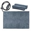 Electric Dog Cat Heater Bed Pet Kitty Heated Pad Heating Mat Puppy Warming Blanket Winter Warmer XL 90x60cm 2 Cloth Covers