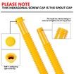 Gas Can Spout Replacement,Gas Can Nozzle Replacement,(3 Kit-Yellow) For Most 1/2/5/10 Gallon Gas Cans,Replacement gas can spout,Gas Can Replacement Spout