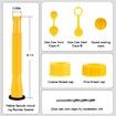 Gas Can Spout Replacement,Gas Can Nozzle Replacement,(3 Kit-Yellow) For Most 1/2/5/10 Gallon Gas Cans,Replacement gas can spout,Gas Can Replacement Spout