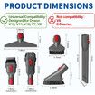 Dyson Cleaning Kit V15 V11 V10 V7 V8 5 Piece Extension Hose Mattress Tool Crevice Brush Soft Bristle Vacuum Accessories