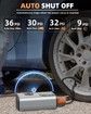 Tire Inflator Portable Air Compressor,Cordless Air Pump for Car Tires,150 PSI Electric Bike Tire Pump with LED Light,Digital Pressure Gauge