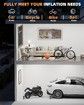Tire Inflator Portable Air Compressor,Cordless Air Pump for Car Tires,150 PSI Electric Bike Tire Pump with LED Light,Digital Pressure Gauge