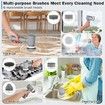 Electric Spin Scrubber,Electric Cleaning Brush Cordless Power Scrubber with 6 Replaceable Brush Heads Handheld Power Shower Scrubber