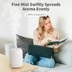 Essential Oil Diffuser for Bedroom, Quiet Humidifiers for Home, Ultrasonic 250ML Small Aroma Diffuser, for Baby Bedroom, Hotel, Plant, White